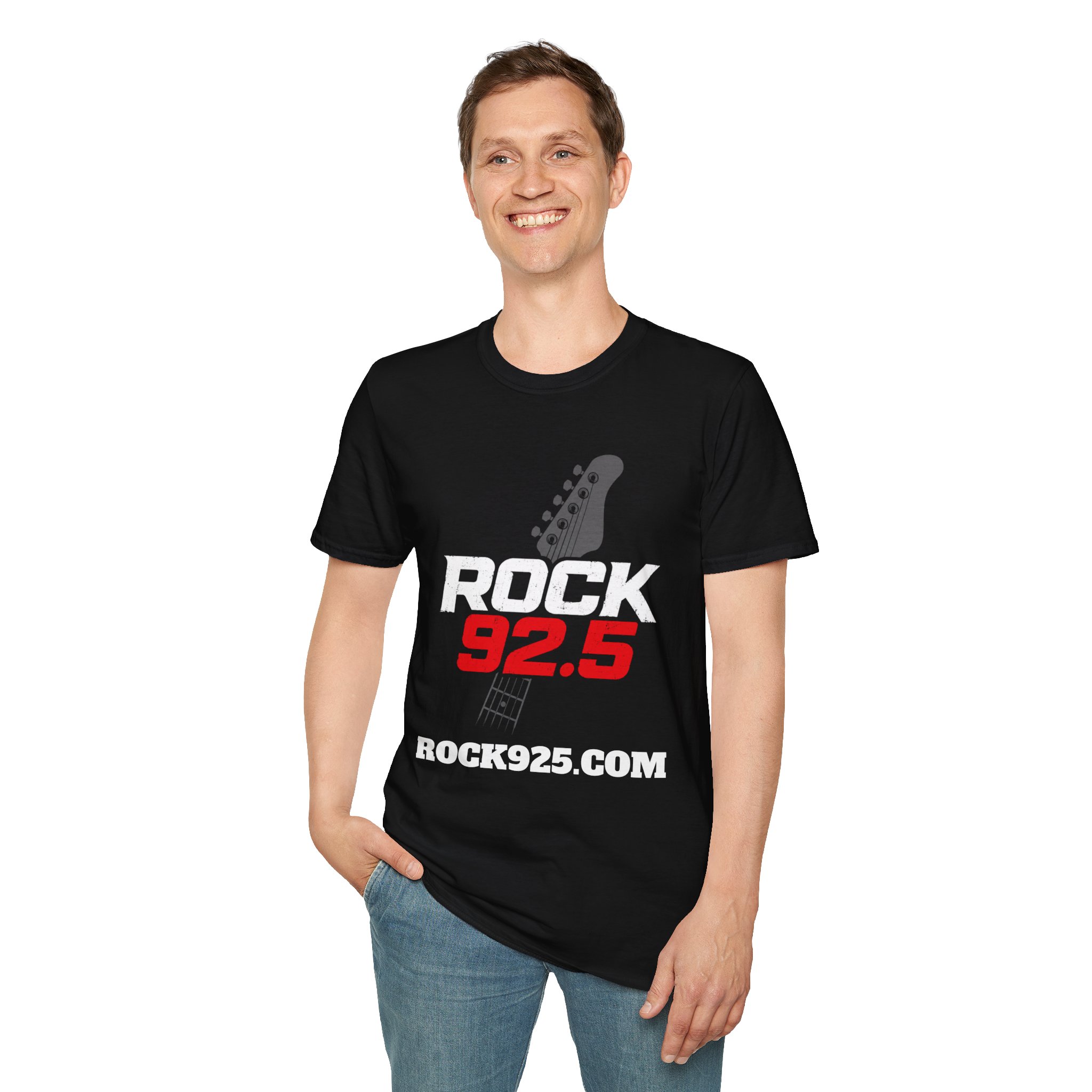Rock 92.5 Guitar Logo Tee — Classic Rock Radio T-Shirt (rock925.com) - Image 3