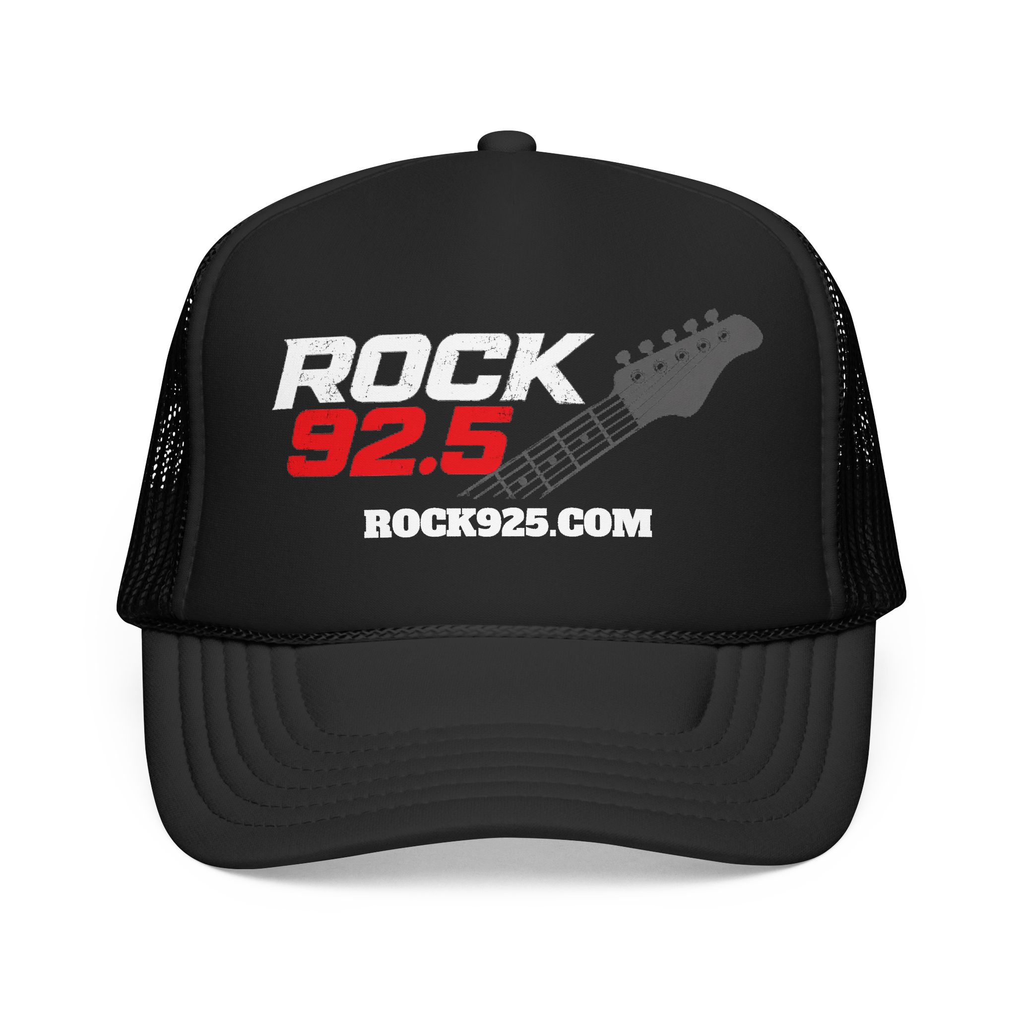 Rock 92.5 Foam Trucker Hat – Guitar Logo Mesh Cap (rock925.com)